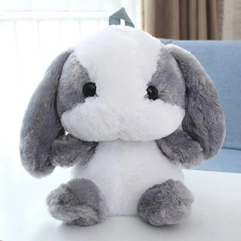 Japanese Cartoon Stuffed Rabbit Backpack - Kawaii Hairy Bunny Toy - Home Kartz