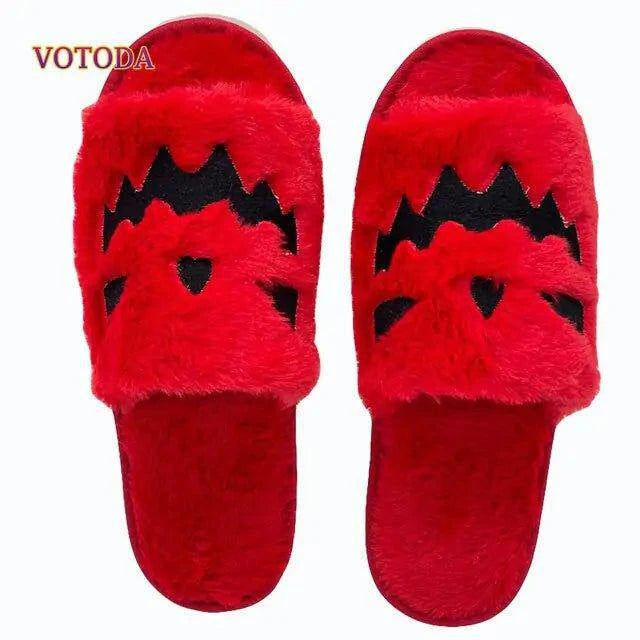 🎃 Fuzzy Pumpkin Slippers - Cozy Halloween Charm for Your Feet 🎃 - Home Kartz