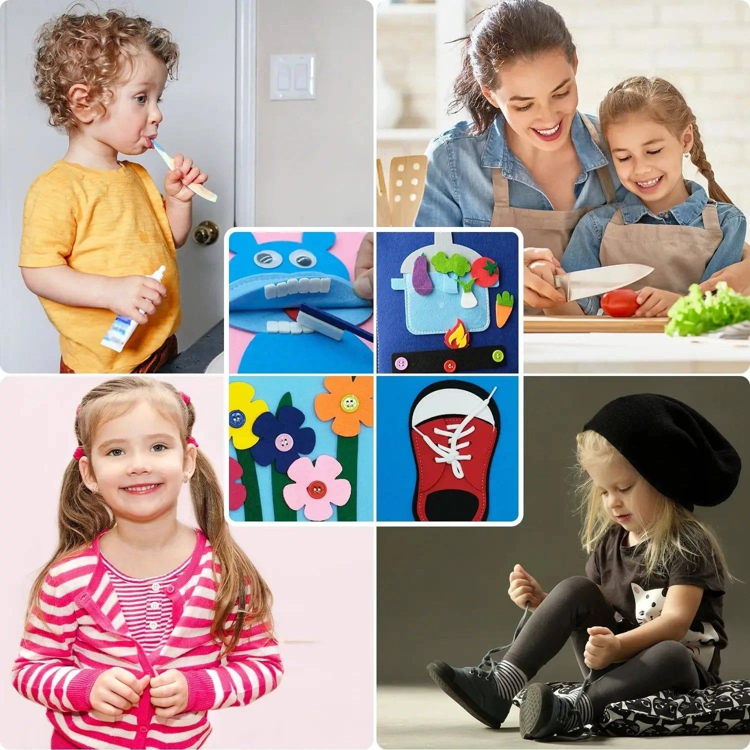 Interactive 3D Story Cloth Book for Babies – Sensory Learning and Early Literacy - Home Kartz