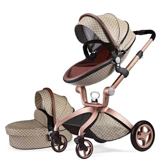 Convertible Baby Stroller – 3-in-1 Luxury Bassinet and Toddler Stroller - Home Kartz