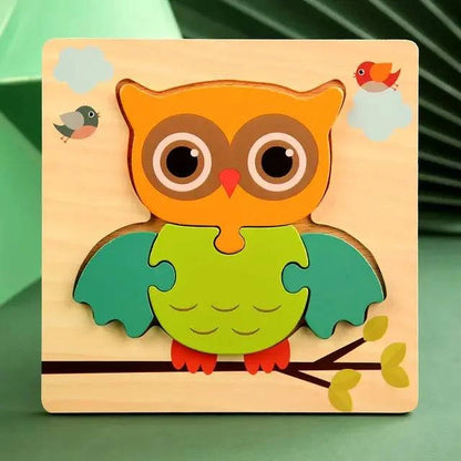 Wooden Puzzles For Kids - Engage Your Child's Imagination with Educational Animal Puzzles - Home Kartz