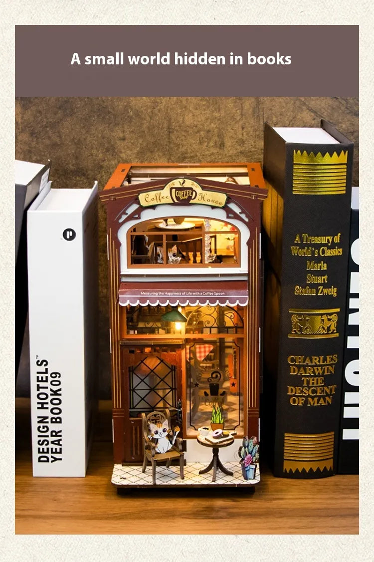 Turn Creativity into Art - DIY Wooden Café Model for Hobbyists & Dreamers!