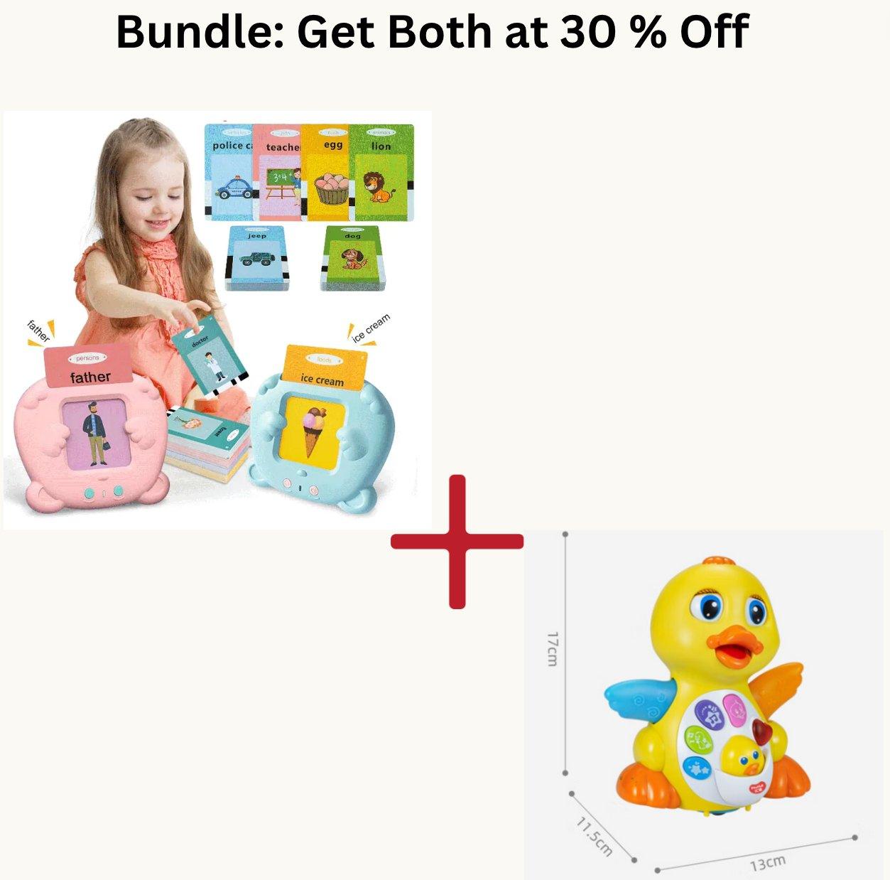Get Both at 30 % Off : Educational Kids Learning English Toy + Baby Musical Duck Toy Bundle - Home Kartz
