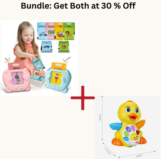 Get Both at 30 % Off : Educational Kids Learning English Toy + Baby Musical Duck Toy Bundle - Home Kartz