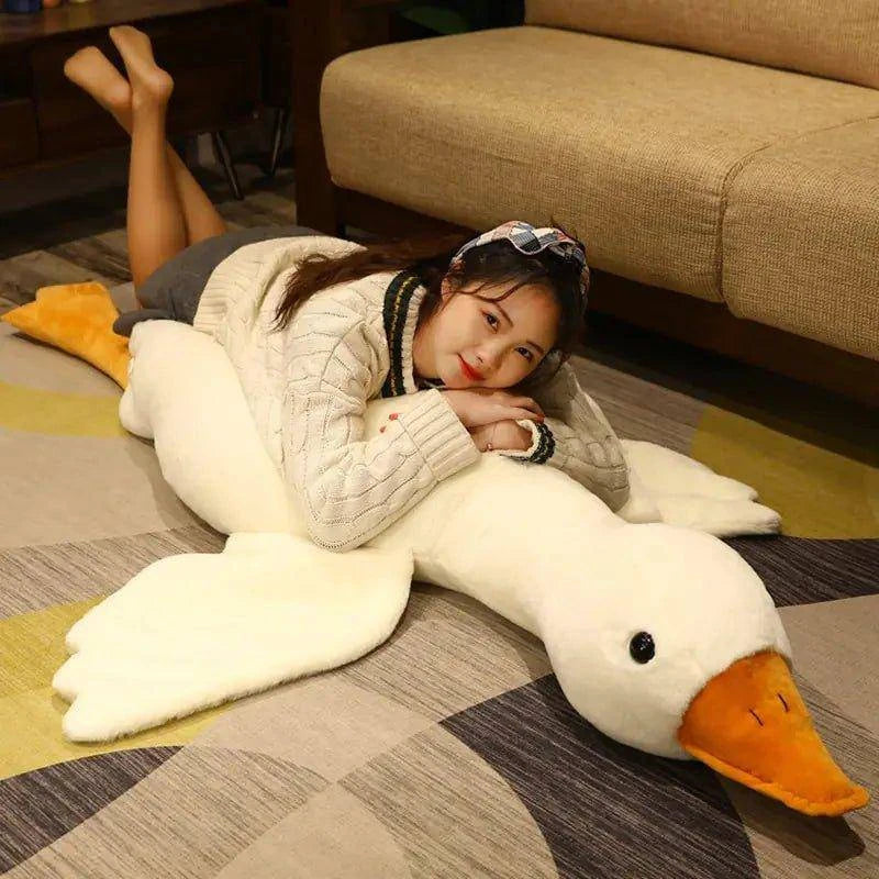 Giant Duck Plush Toy – Soft Cuddle Companion for Comfort and Style - Home Kartz