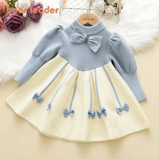 👗 Girls' Retro Cheongsam Sweater Dress | Timeless Elegance Meets Cozy Comfort 🌟 - Home Kartz