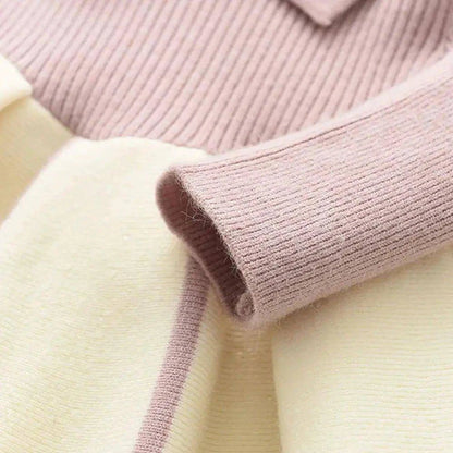 👗 Girls' Retro Cheongsam Sweater Dress | Timeless Elegance Meets Cozy Comfort 🌟 - Home Kartz
