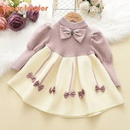 👗 Girls' Retro Cheongsam Sweater Dress | Timeless Elegance Meets Cozy Comfort 🌟 - Home Kartz