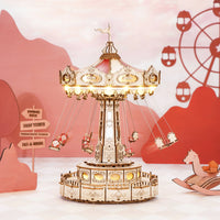 Create, Listen & Relax - Craft Your Own Dreamy Wooden Musical Carousel!