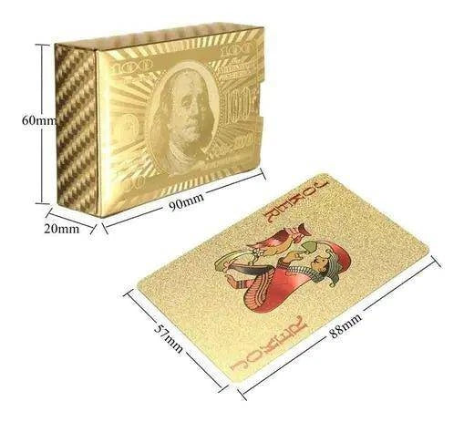 Premium Gold Silver Veneer Poker Deck – Elevate Your Game Night - Home Kartz