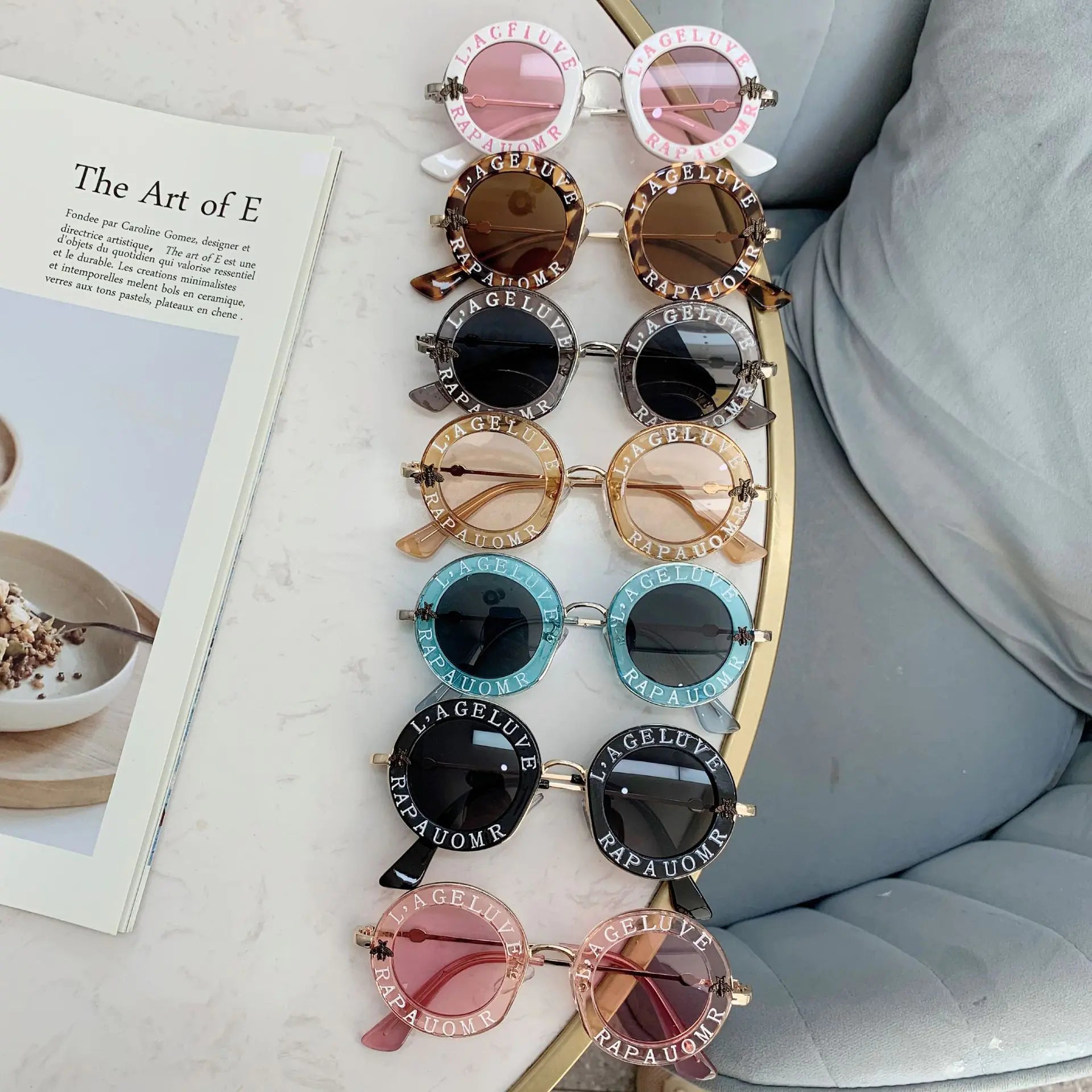 ✨ Retro Chic Meets Ultimate Eye Safety: Introducing the Buzzworthy Vintage Round Kids Sunglasses with UV400 Protection! ✨ - Home Kartz
