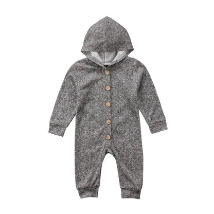 Cozy and Stylish Baby Toddler Hooded Romper - Perfect for Every Day - Home Kartz