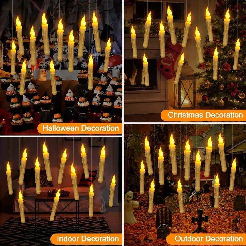 Enchant Your Halloween with Floating Witch Candles 🧙‍♀️ - Home Kartz