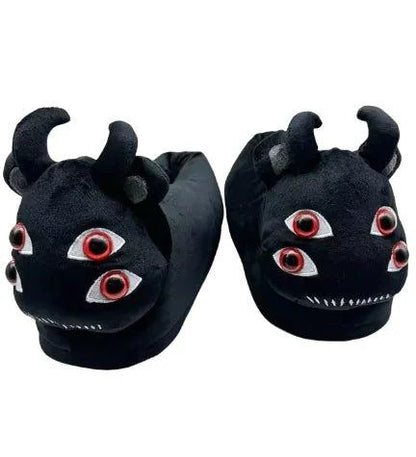 Halloween Horror Plush Slippers – Cozy Comfort with a Spooky Twist - Home Kartz