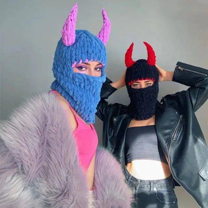 Stay Warm and Spooky with Our Halloween Knitted Balaclava Hat – The Perfect Halloween Accessory! - Home Kartz
