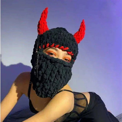 Stay Warm and Spooky with Our Halloween Knitted Balaclava Hat – The Perfect Halloween Accessory! - Home Kartz