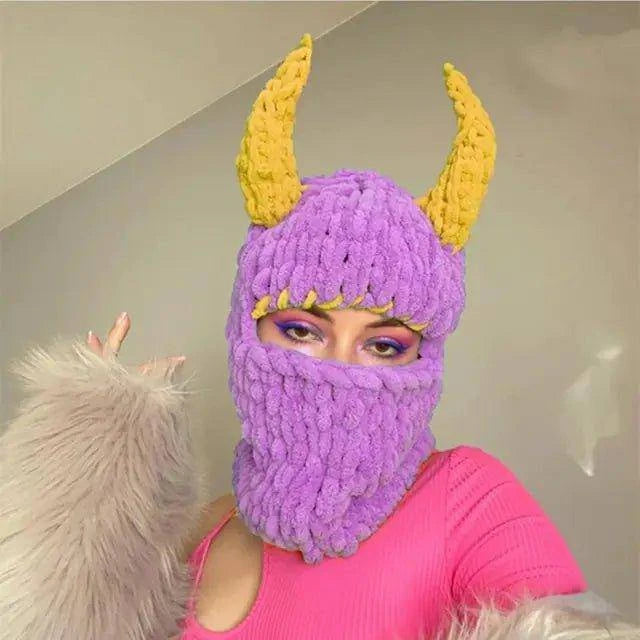 Stay Warm and Spooky with Our Halloween Knitted Balaclava Hat – The Perfect Halloween Accessory! - Home Kartz