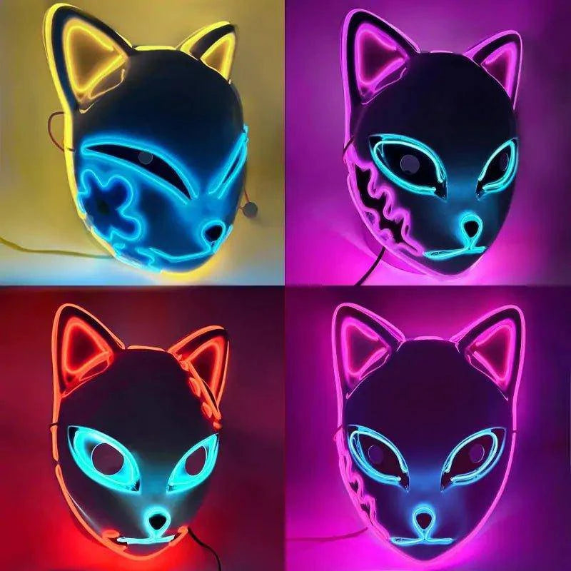 Illuminate Your Look with the Halloween LED Cat Mask 🎃 - Home Kartz