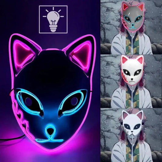 Illuminate Your Look with the Halloween LED Cat Mask 🎃 - Home Kartz