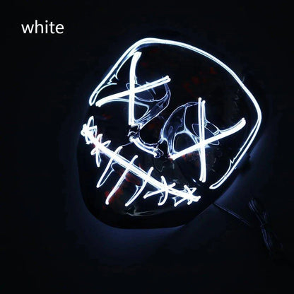 LED Halloween Mask – Light Up Your Halloween Costume with Eerie Glow - Home Kartz
