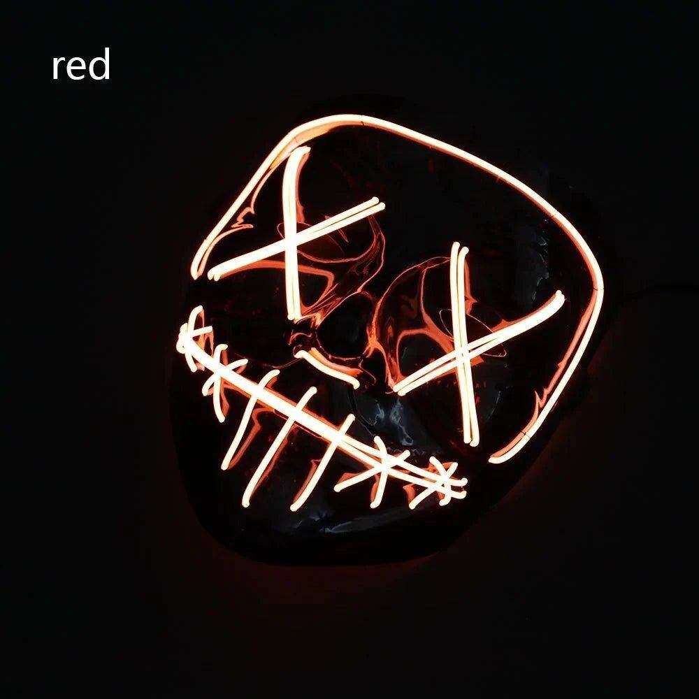 LED Halloween Mask – Light Up Your Halloween Costume with Eerie Glow - Home Kartz