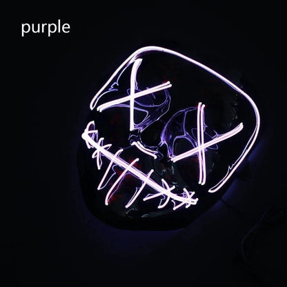 LED Halloween Mask – Light Up Your Halloween Costume with Eerie Glow - Home Kartz