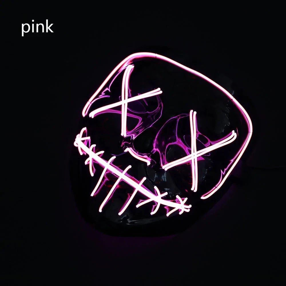 LED Halloween Mask – Light Up Your Halloween Costume with Eerie Glow - Home Kartz