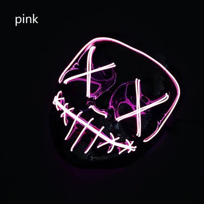 LED Halloween Mask – Light Up Your Halloween Costume with Eerie Glow - Home Kartz