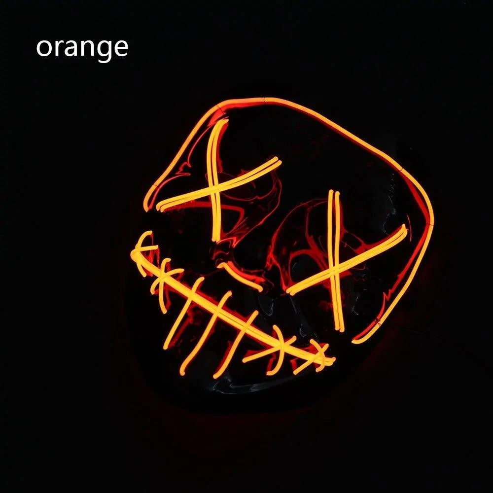 LED Halloween Mask – Light Up Your Halloween Costume with Eerie Glow - Home Kartz