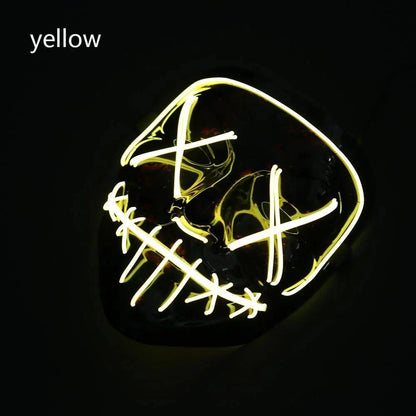 LED Halloween Mask – Light Up Your Halloween Costume with Eerie Glow - Home Kartz