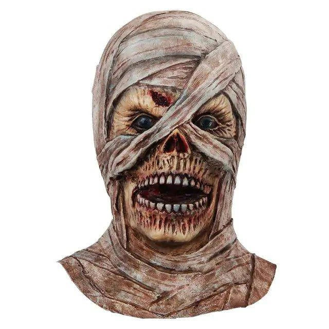 Terrifying Mummy Zombie Latex Mask – Realistic Halloween Costume Mask for Spooky Fun - Home Kartz