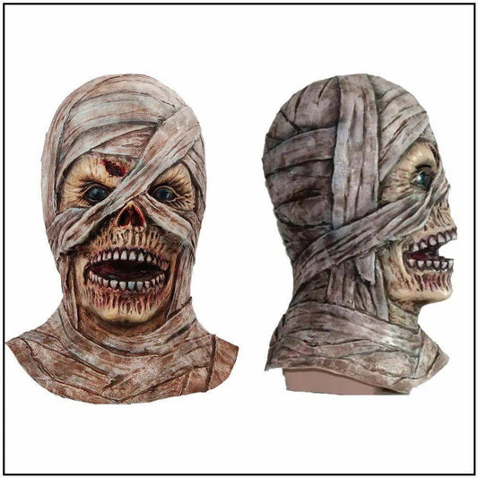 Terrifying Mummy Zombie Latex Mask – Realistic Halloween Costume Mask for Spooky Fun - Home Kartz
