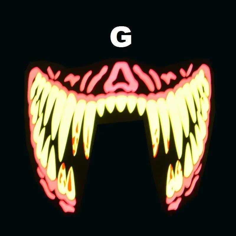 Light Up the Night with the Halloween Party LED Mask – Stand Out with Glowing Style! - Home Kartz