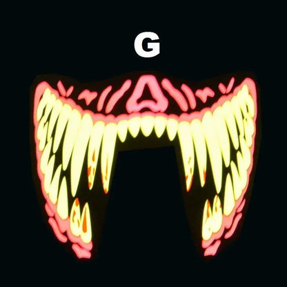 Light Up the Night with the Halloween Party LED Mask – Stand Out with Glowing Style! - Home Kartz