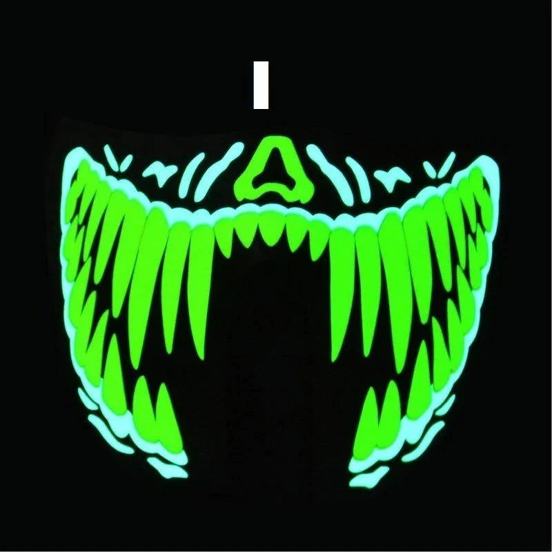 Light Up the Night with the Halloween Party LED Mask – Stand Out with Glowing Style! - Home Kartz