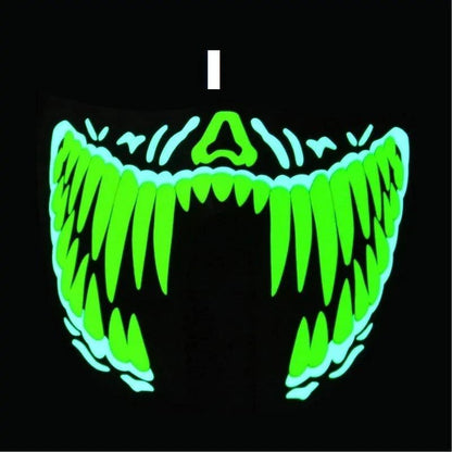 Light Up the Night with the Halloween Party LED Mask – Stand Out with Glowing Style! - Home Kartz