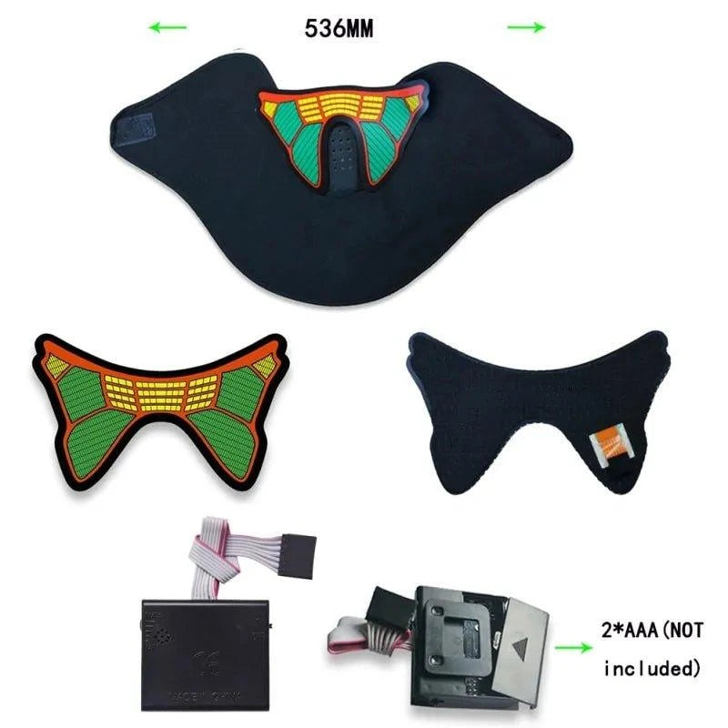 Light Up the Night with the Halloween Party LED Mask – Stand Out with Glowing Style! - Home Kartz