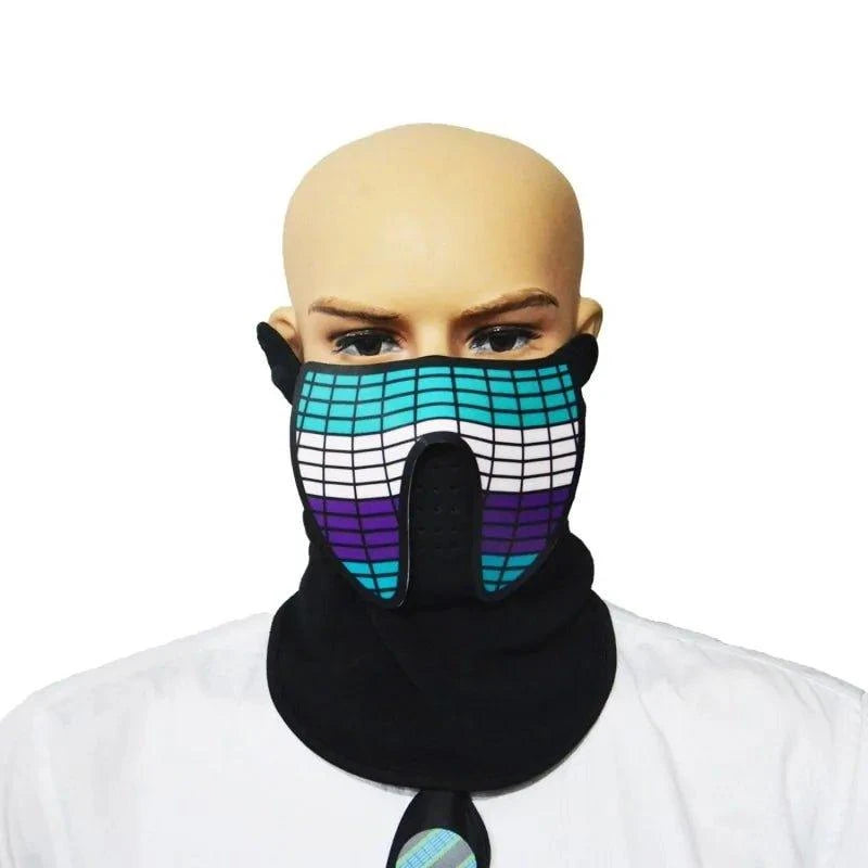 Light Up the Night with the Halloween Party LED Mask – Stand Out with Glowing Style! - Home Kartz