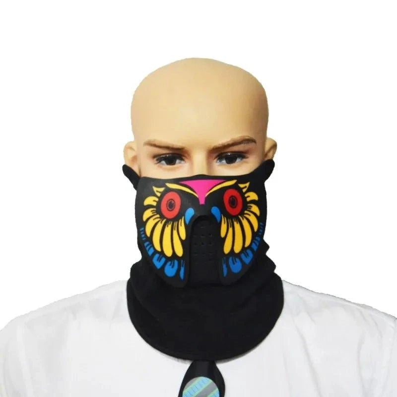 Light Up the Night with the Halloween Party LED Mask – Stand Out with Glowing Style! - Home Kartz