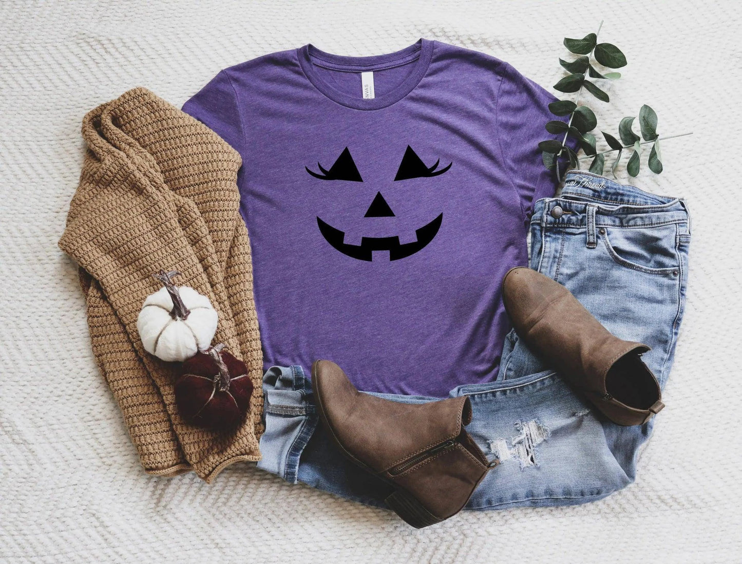 Halloween Pumpkin Face Shirt, Pumpkin Face Shirt, Halloween Outfit - Home Kartz
