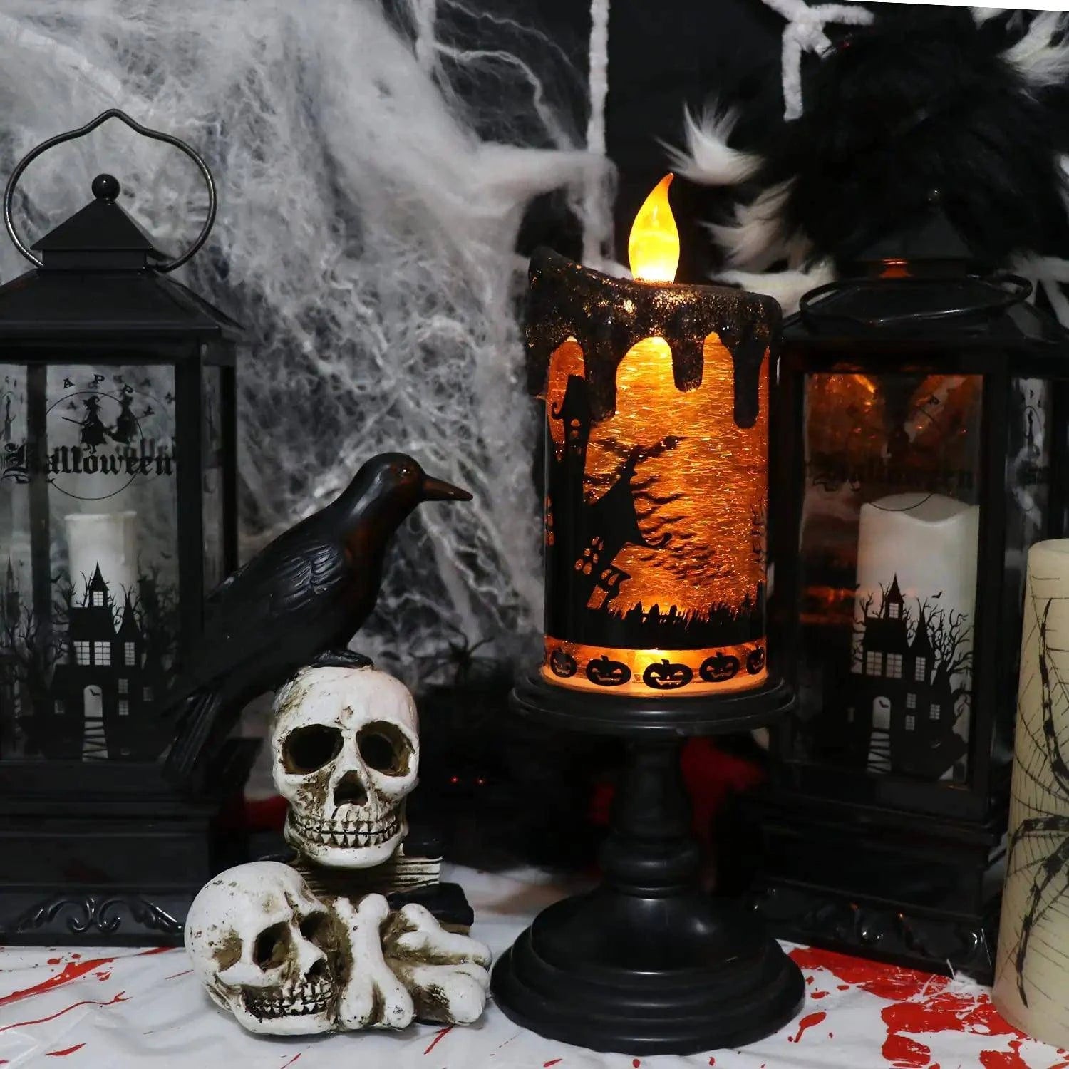 Halloween Skull Candle – Add a Spooky Glow to Your Halloween Decor - Home Kartz
