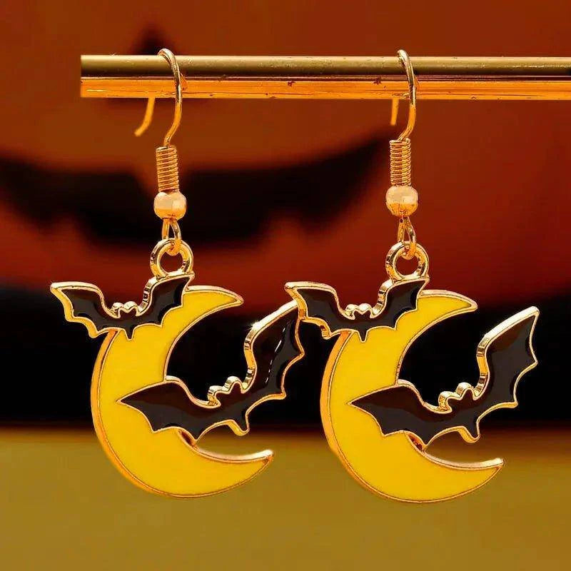 Halloween-Themed Drop Earrings - Spooky & Fun Designs for the Perfect Costume Accessory 🎃 - Home Kartz