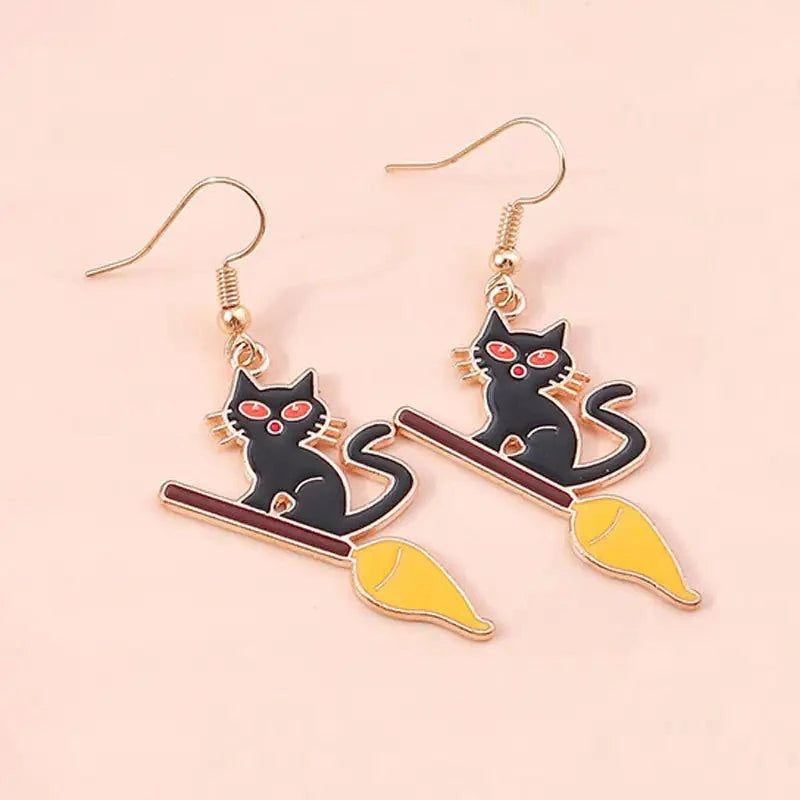 Halloween-Themed Drop Earrings - Spooky & Fun Designs for the Perfect Costume Accessory 🎃 - Home Kartz