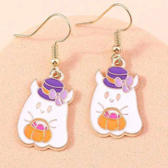 Halloween-Themed Drop Earrings - Spooky & Fun Designs for the Perfect Costume Accessory 🎃 - Home Kartz