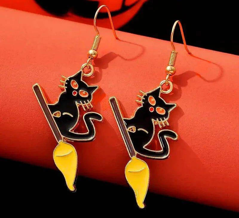 Halloween-Themed Drop Earrings - Spooky & Fun Designs for the Perfect Costume Accessory 🎃 - Home Kartz