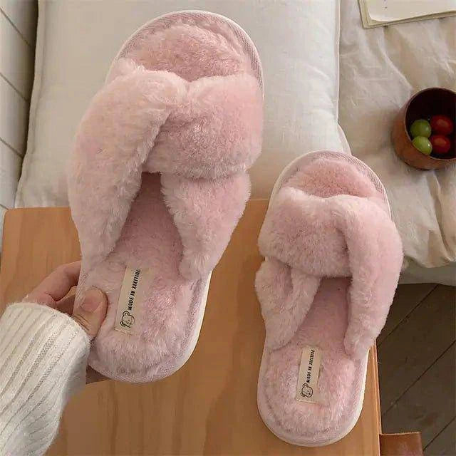 💖 Heart Love Fluffy Fur Slippers | Luxurious Comfort & Warmth for Cozy Days 🌟 - Home Kartz