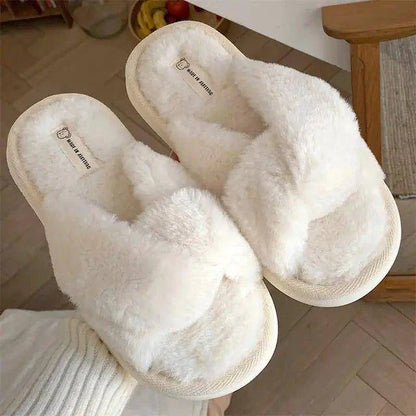 💖 Heart Love Fluffy Fur Slippers | Luxurious Comfort & Warmth for Cozy Days 🌟 - Home Kartz