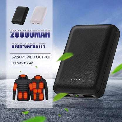 Power Bank for Heated Clothing – 10000mAh Portable Charger for Heated Vests & Gloves - Home Kartz