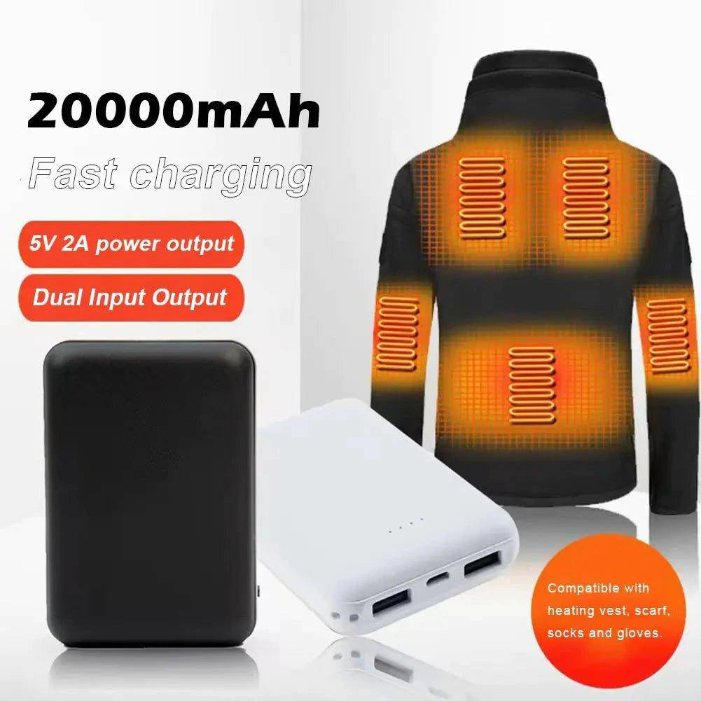 Power Bank for Heated Clothing – 10000mAh Portable Charger for Heated Vests & Gloves - Home Kartz