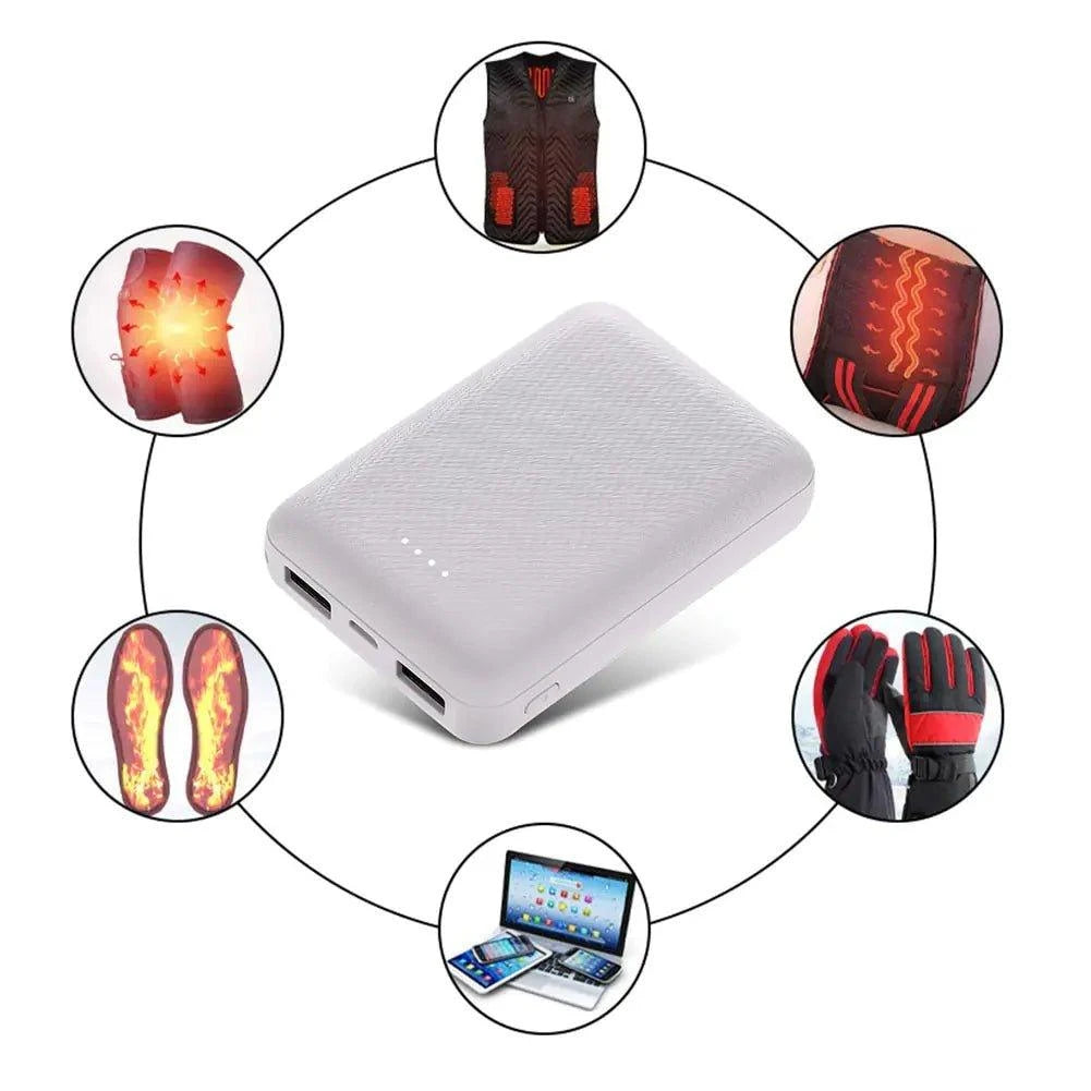 Power Bank for Heated Clothing – 10000mAh Portable Charger for Heated Vests & Gloves - Home Kartz